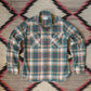Washed Flannel Pearlsnap Shirt - Logger Plaid