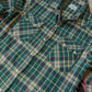 Washed Flannel Pearlsnap Shirt - Wisconsin White Pine