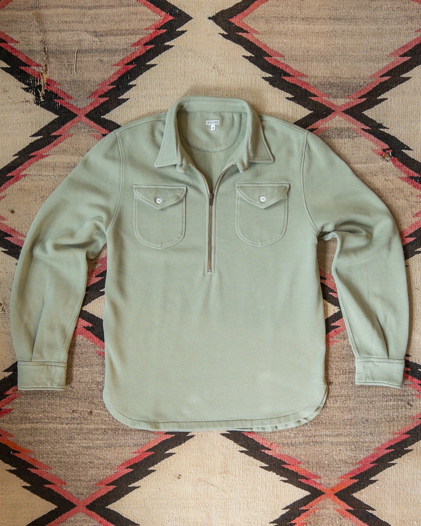 Half-Zip Sweatshirt - Faded Olive