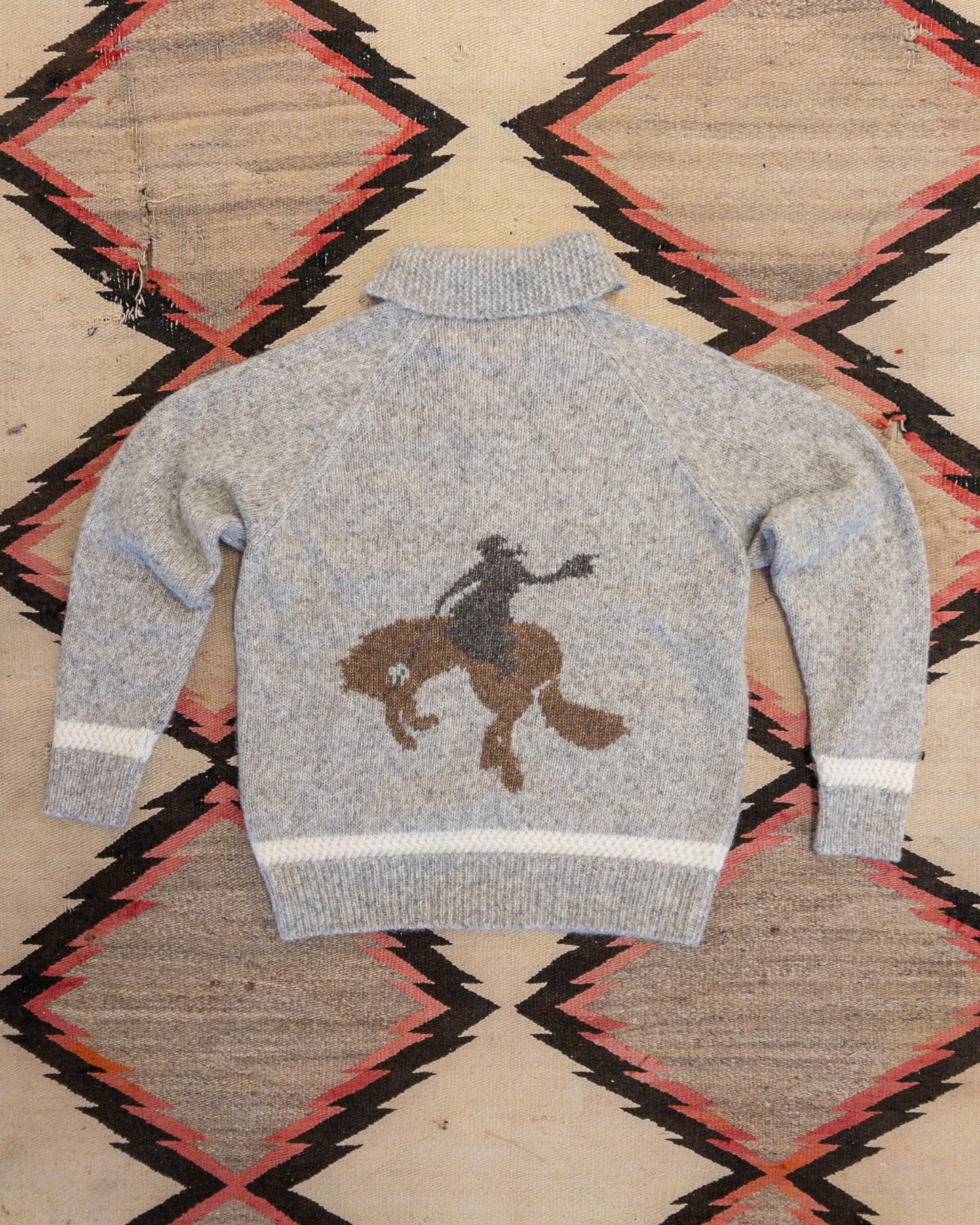Alpaca Cardigan - Bucking Bronc