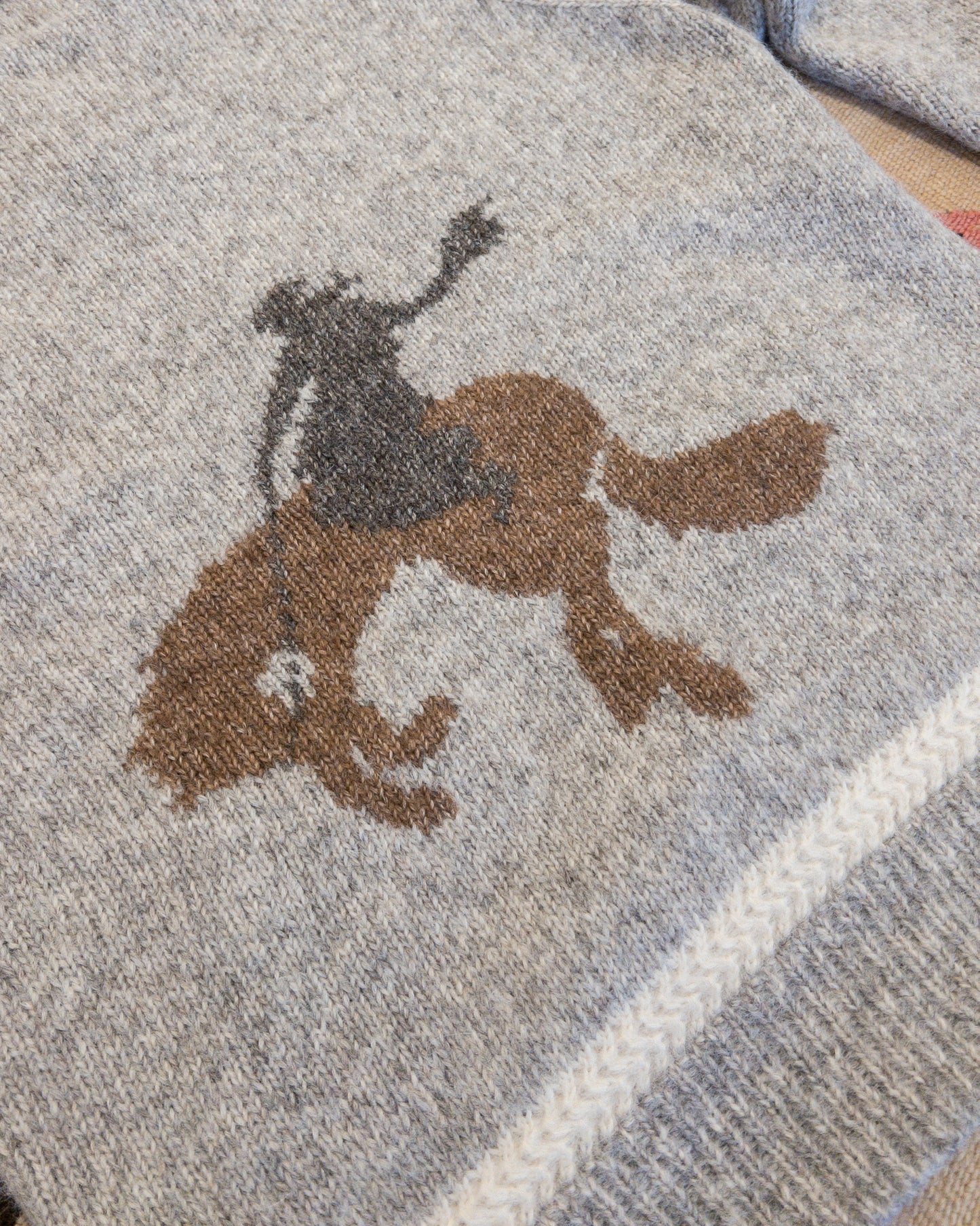 Alpaca Cardigan - Bucking Bronc