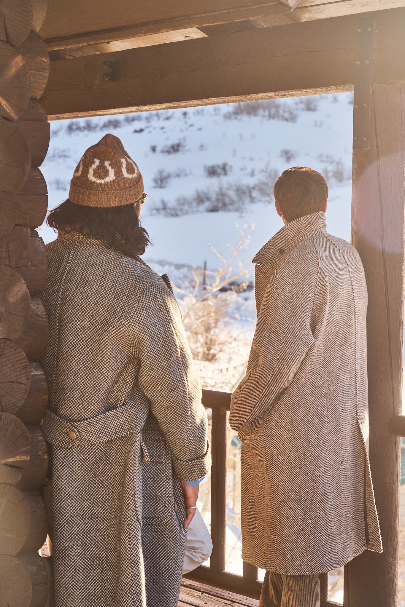 Barleycorn Tweed Polo Coat