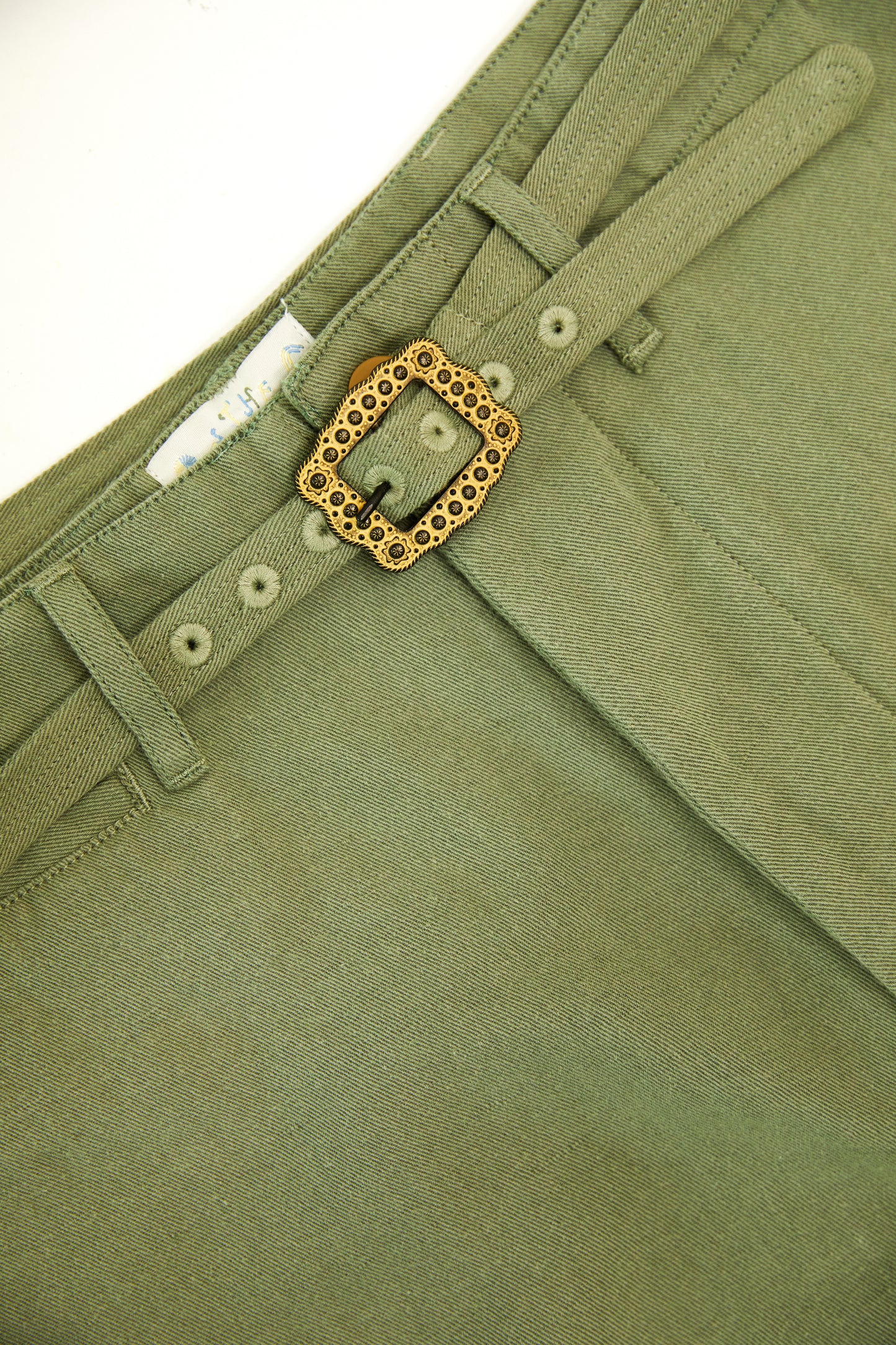Cotton Linen Twill Self Belt