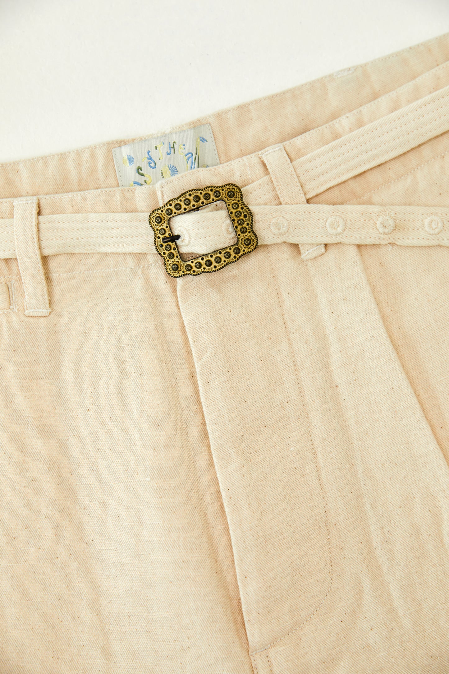 Cotton Linen Twill Self Belt