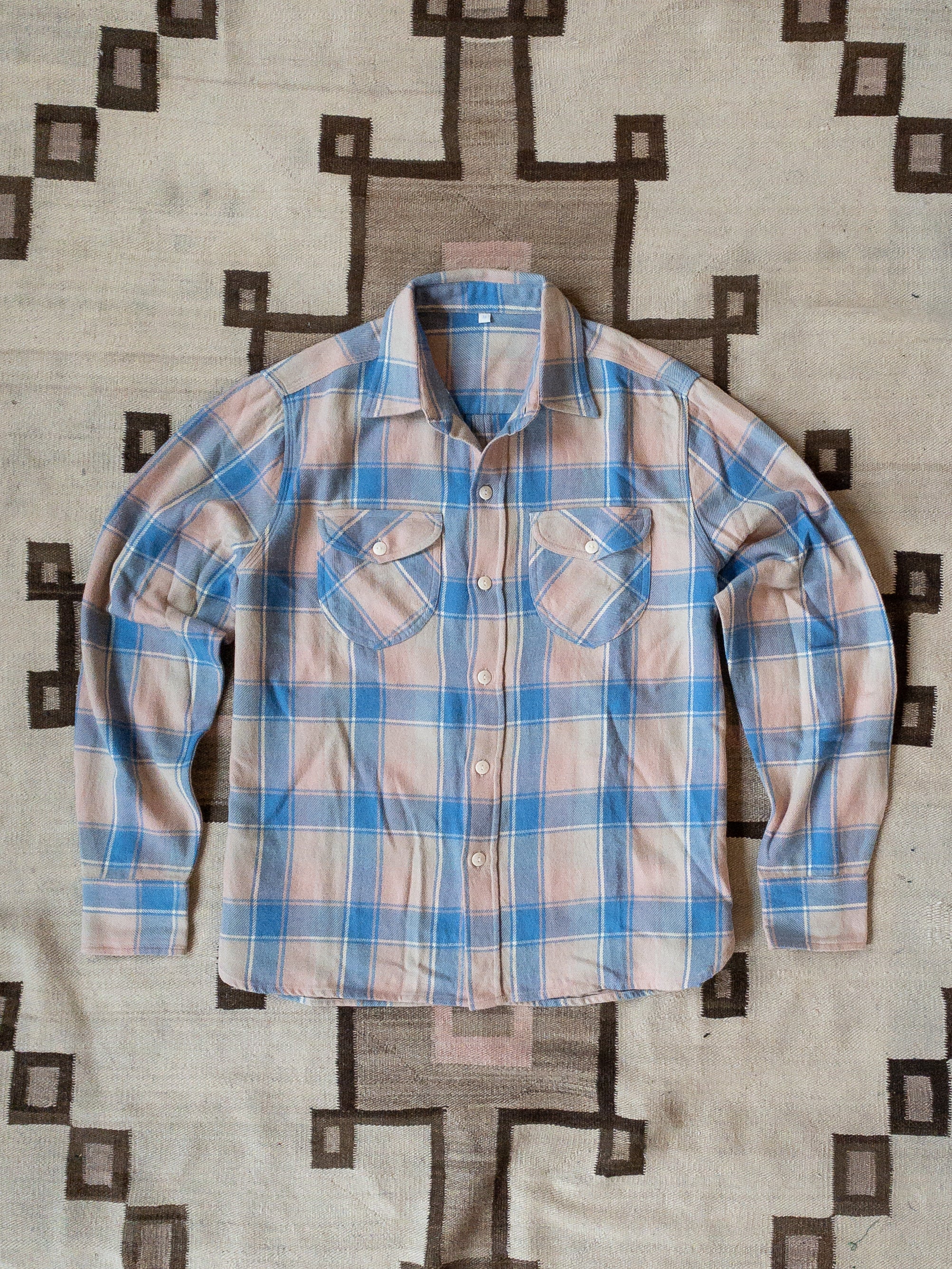 Washed Flannel Workshirt - Marine Blue Hearth Plaid – Wythe New York