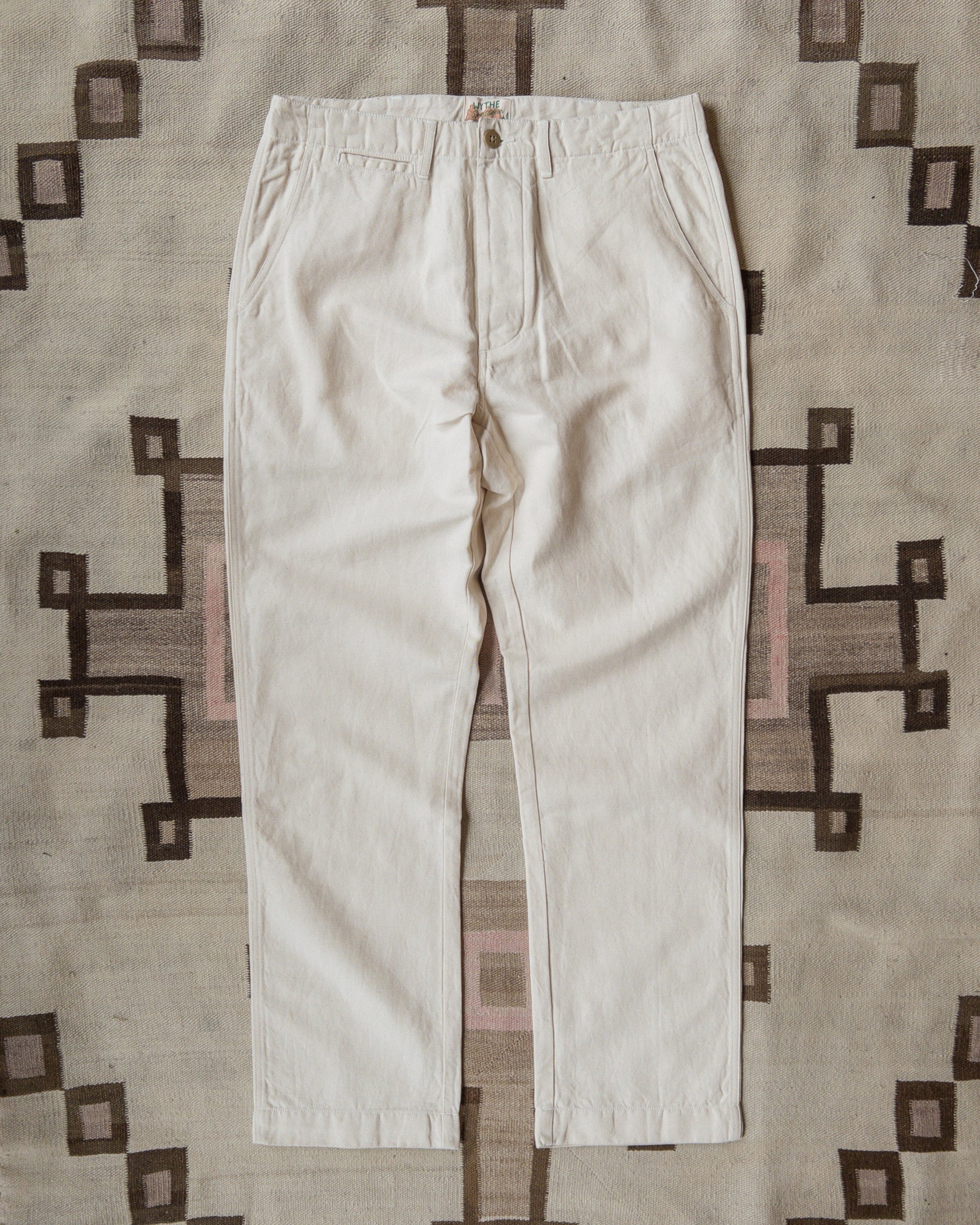 Flat Front – York Linen Wythe Chino New Cotton Twill - Unbleached