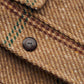 Shawl Collar Wool Overcoat - Rust and Evergreen Windowpane