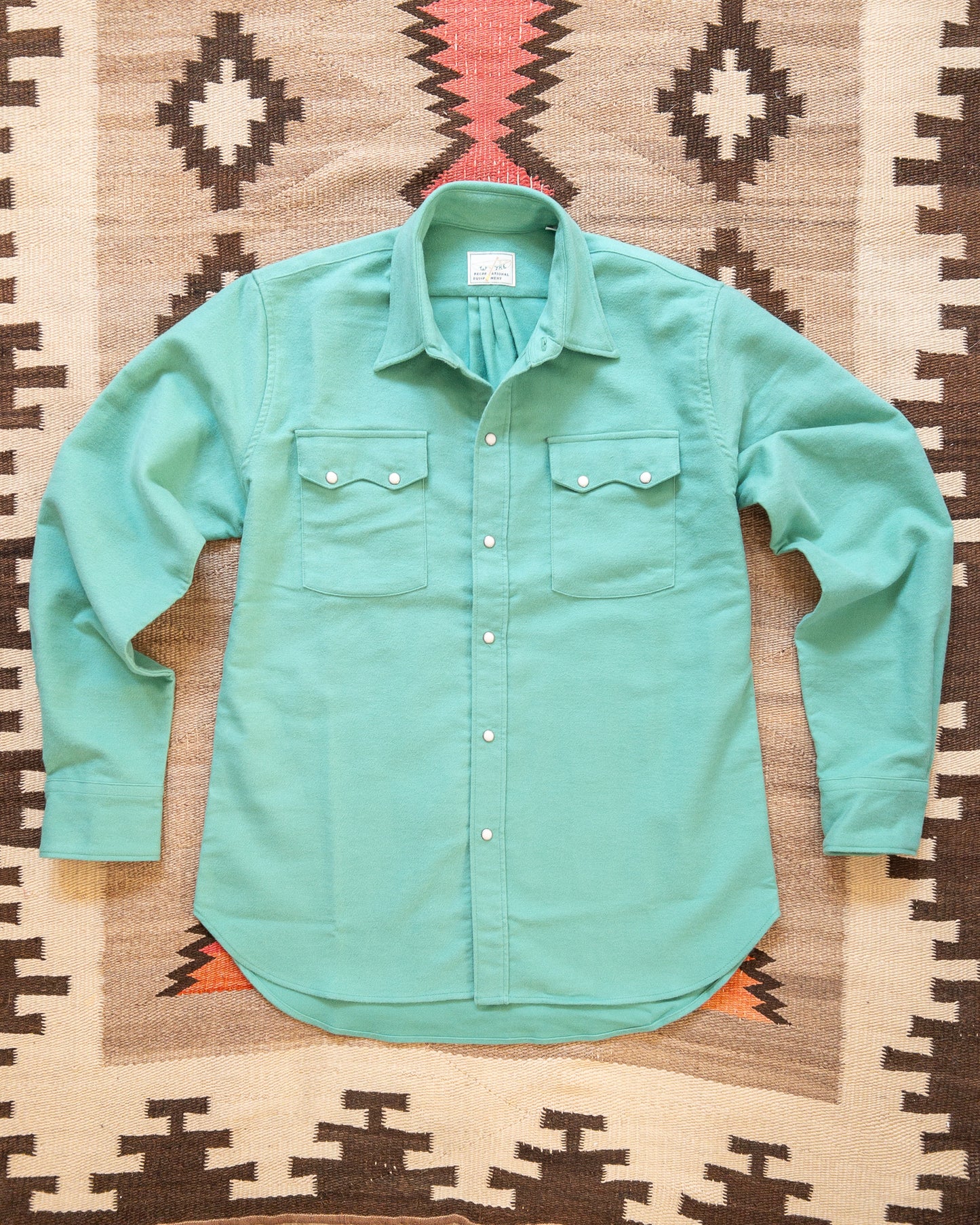 Moleskin Pearlsnap Shirt - Wintergreen