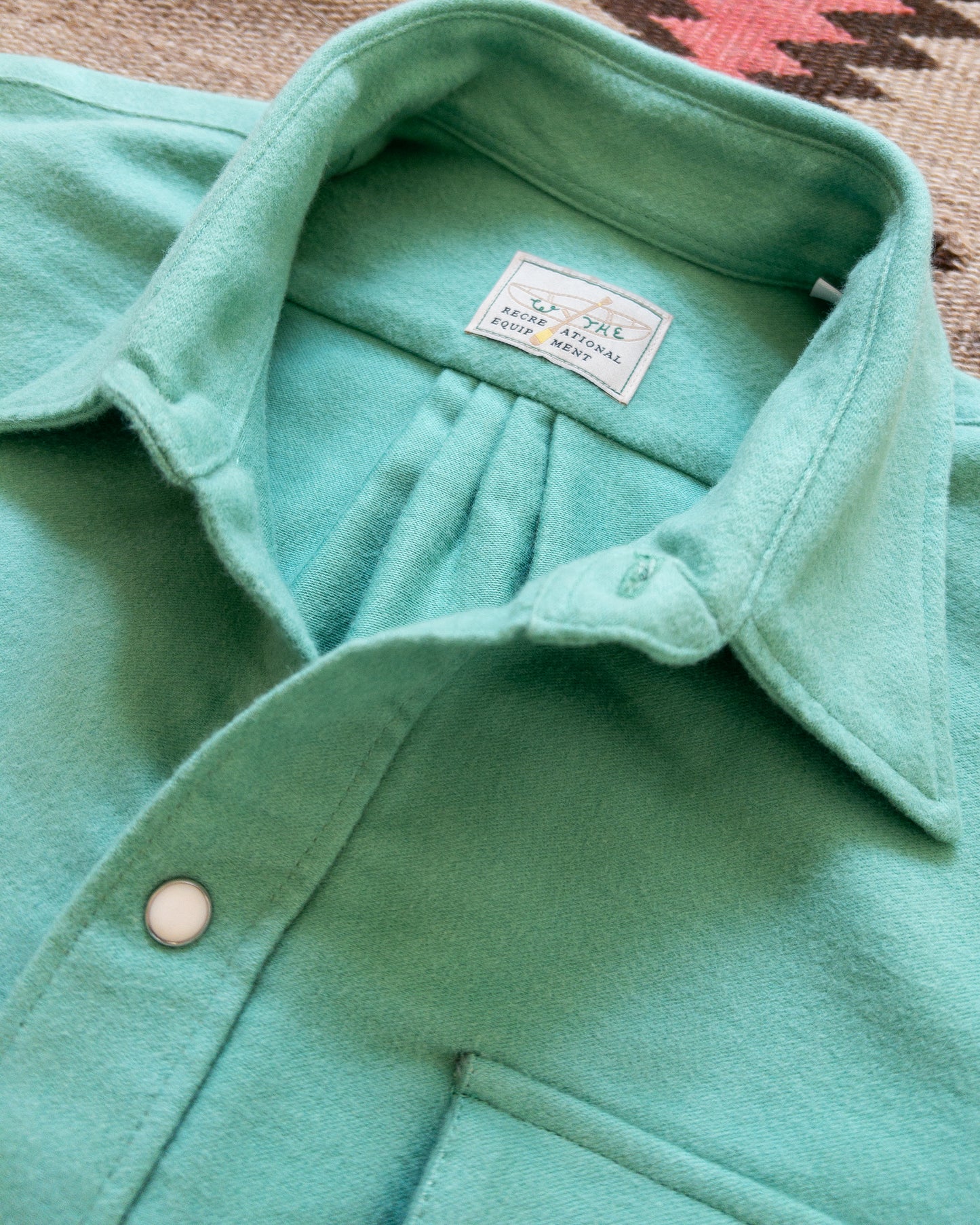 Moleskin Pearlsnap Shirt - Wintergreen