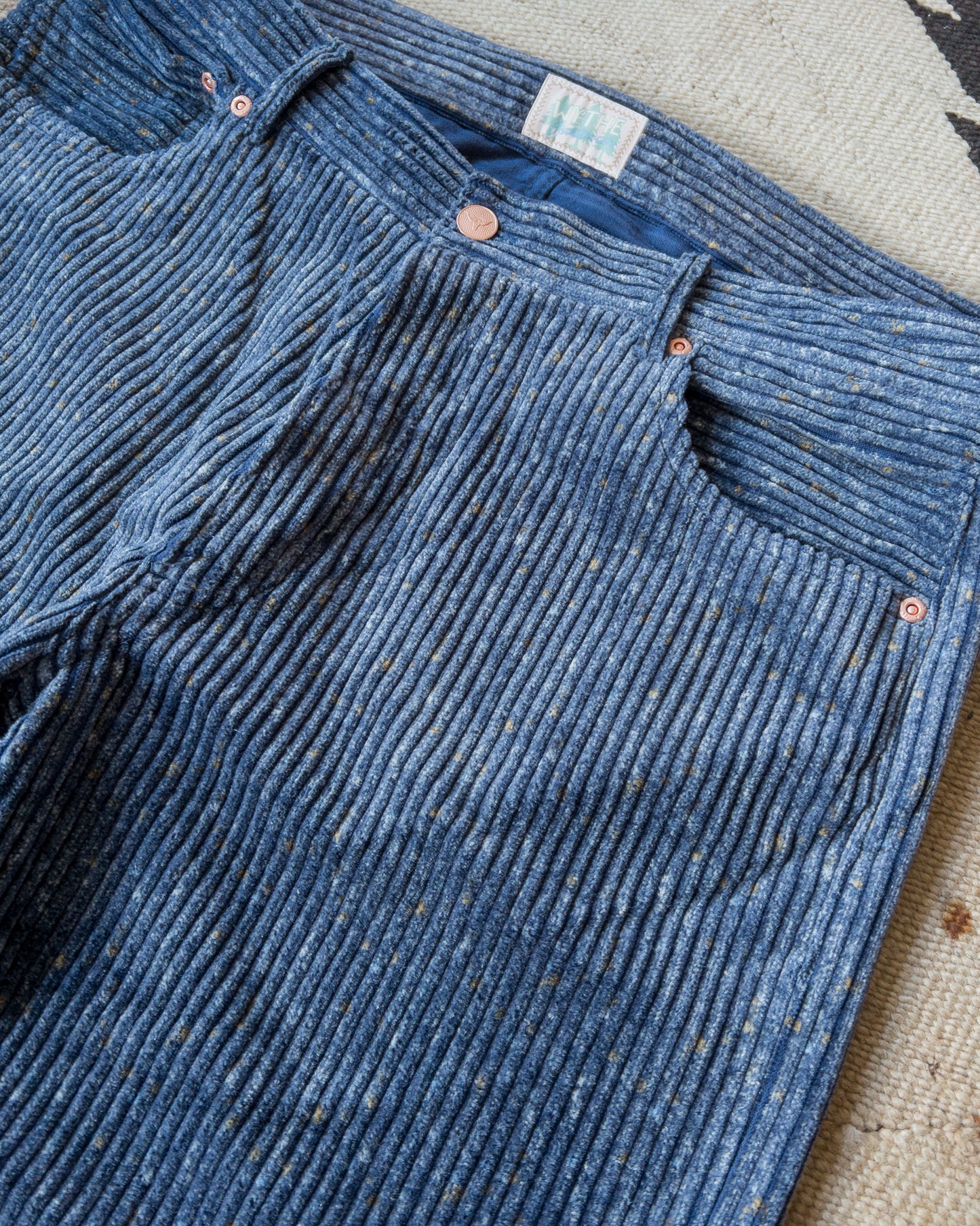 Donegal Corduroy Five Pocket Pants - Marine Blue