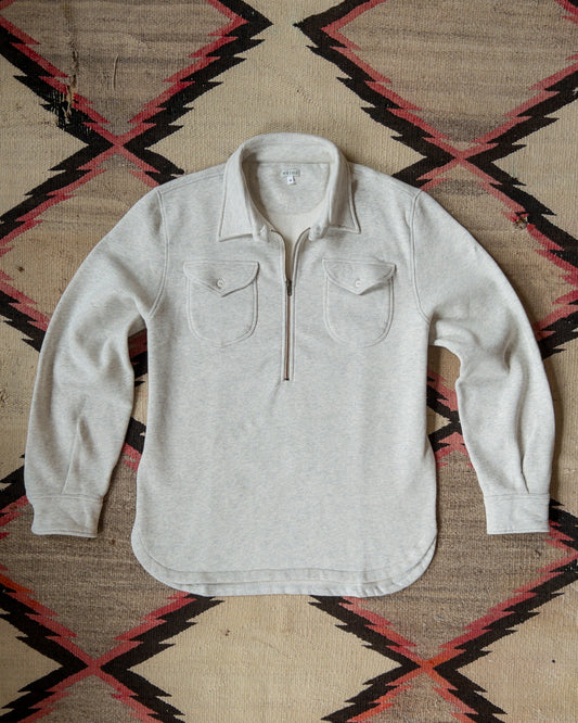 Half-Zip Sweatshirt - Heather Grey