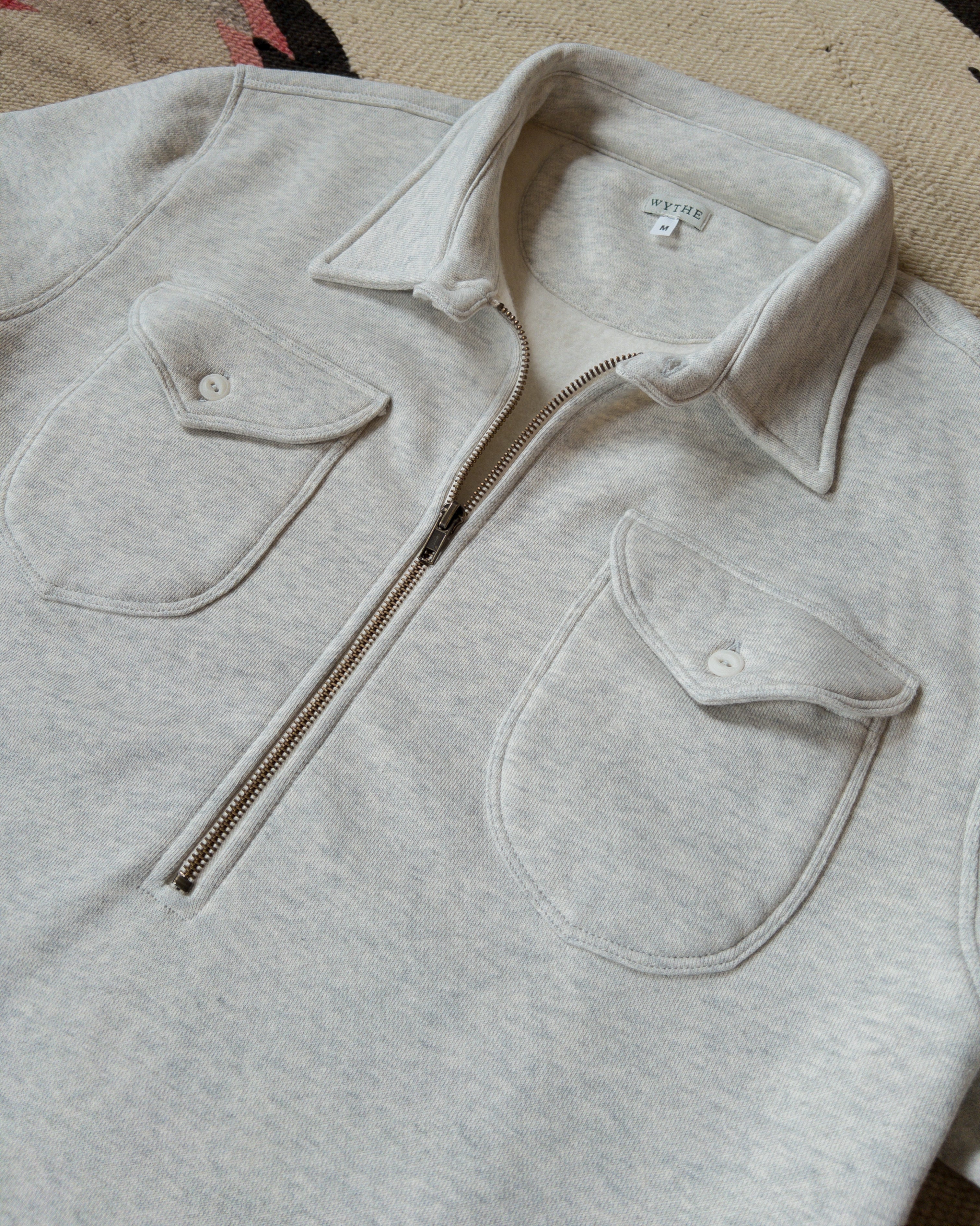 Half zip grey discount sweatshirt