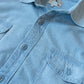 Chambray Workshirt - Distressed and Sunfaded Indigo