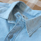 Chambray Workshirt - Distressed and Sunfaded Indigo