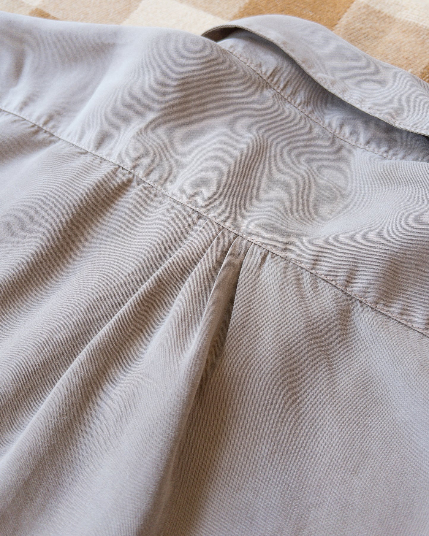 Tencel Gabardine Pearlsnap Shirt - Nutmeg