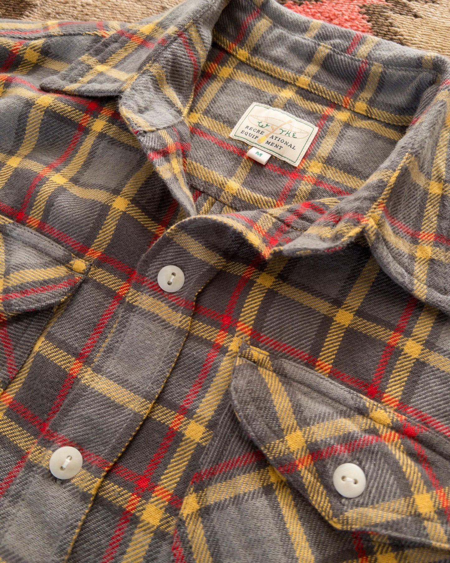 Washed Flannel Workshirt - Dusk Plaid