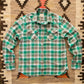 Washed Flannel Workshirt - Spring Pastures