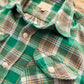 Washed Flannel Workshirt - Spring Pastures