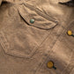 Heavyweight Pinpoint Canvas Barn Jacket - Brown