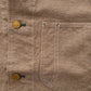 Heavyweight Pinpoint Canvas Barn Jacket - Brown