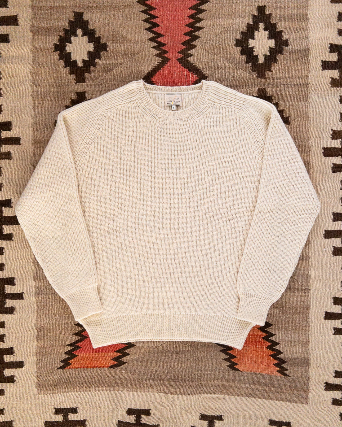 Highland Shakerknit Sweater - Cream