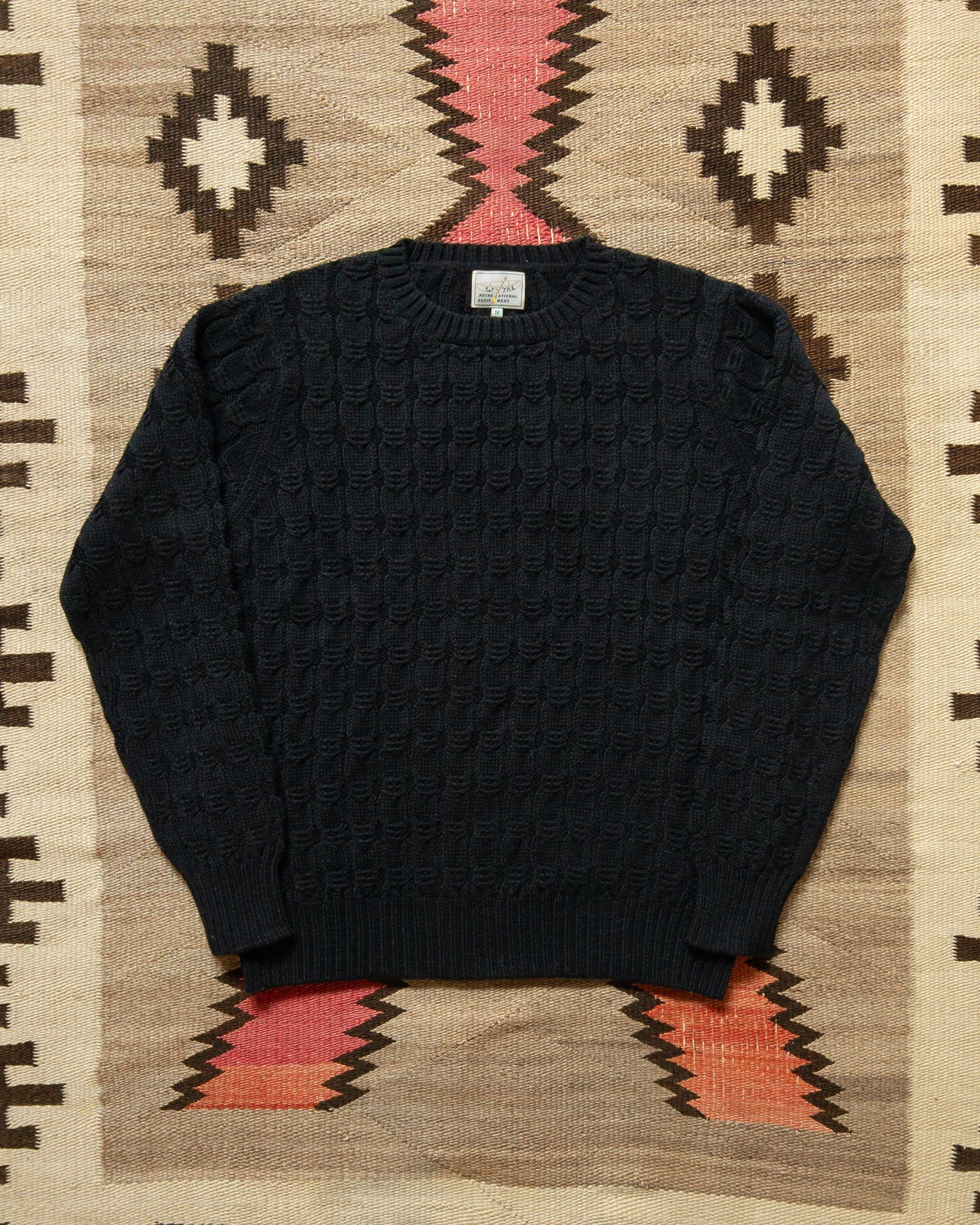 Highland Cableknit Sweater - Black