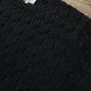 Highland Cableknit Sweater - Black