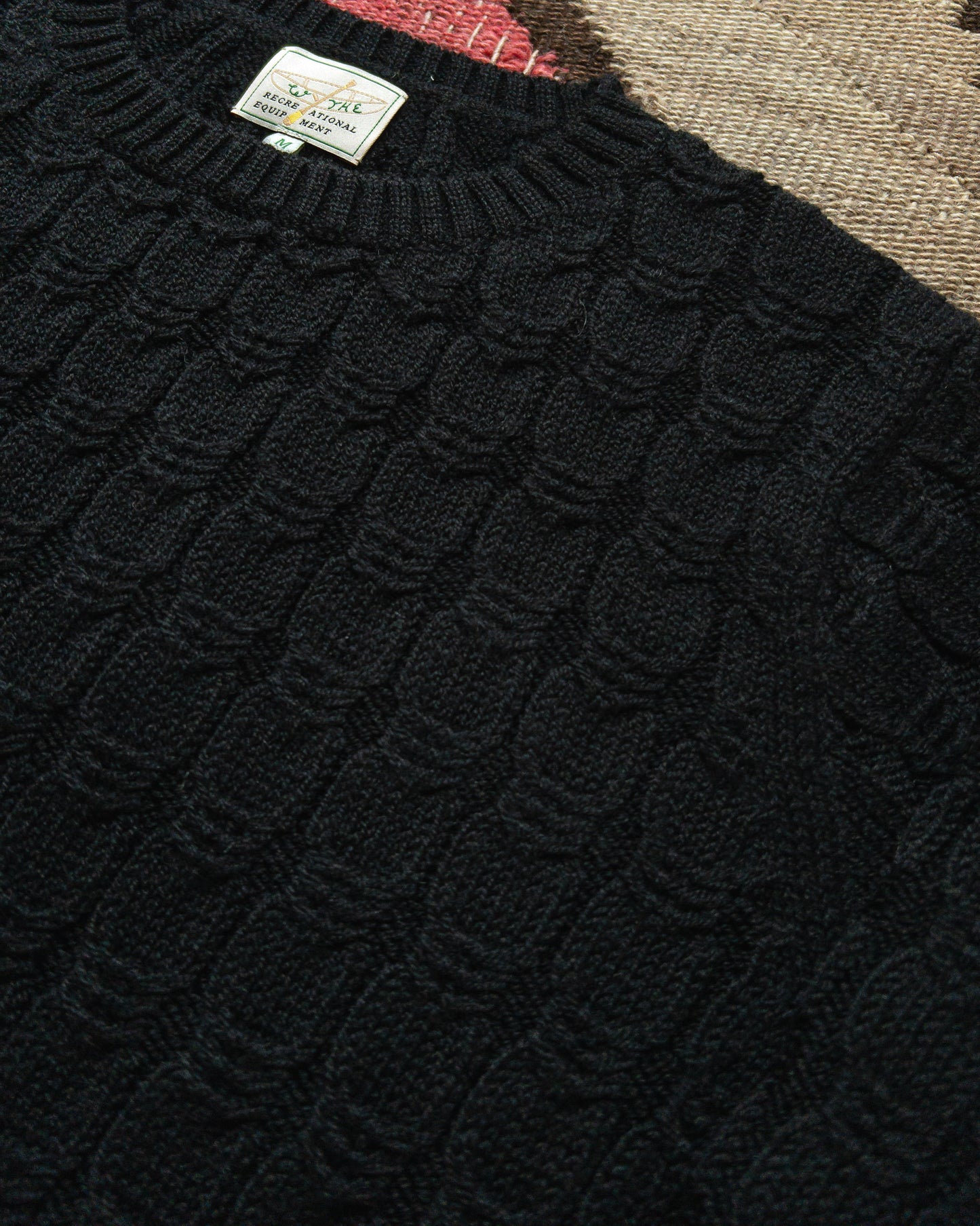 Highland Cableknit Sweater - Black