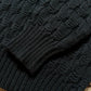 Highland Cableknit Sweater - Black