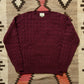 Highland Cableknit Sweater - Bordeaux