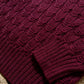 Highland Cableknit Sweater - Bordeaux