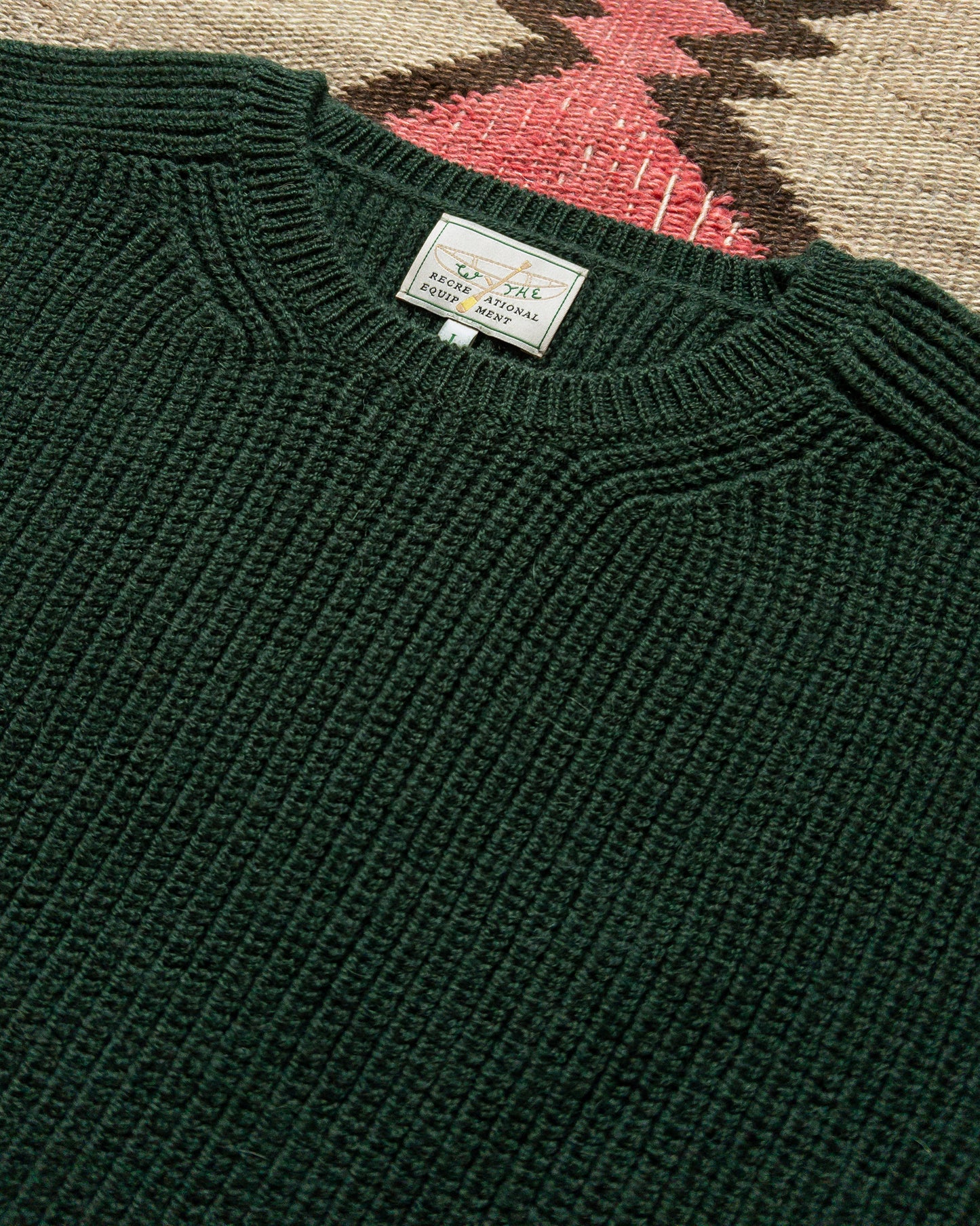 Highland Shakerknit Sweater - Evergreen