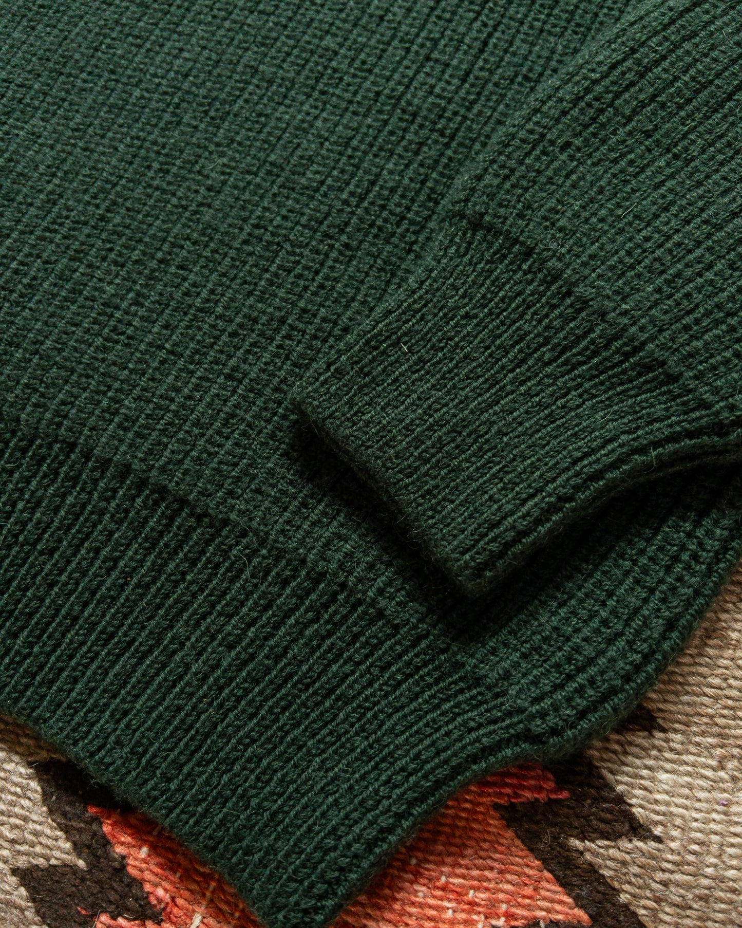 Highland Shakerknit Sweater - Evergreen