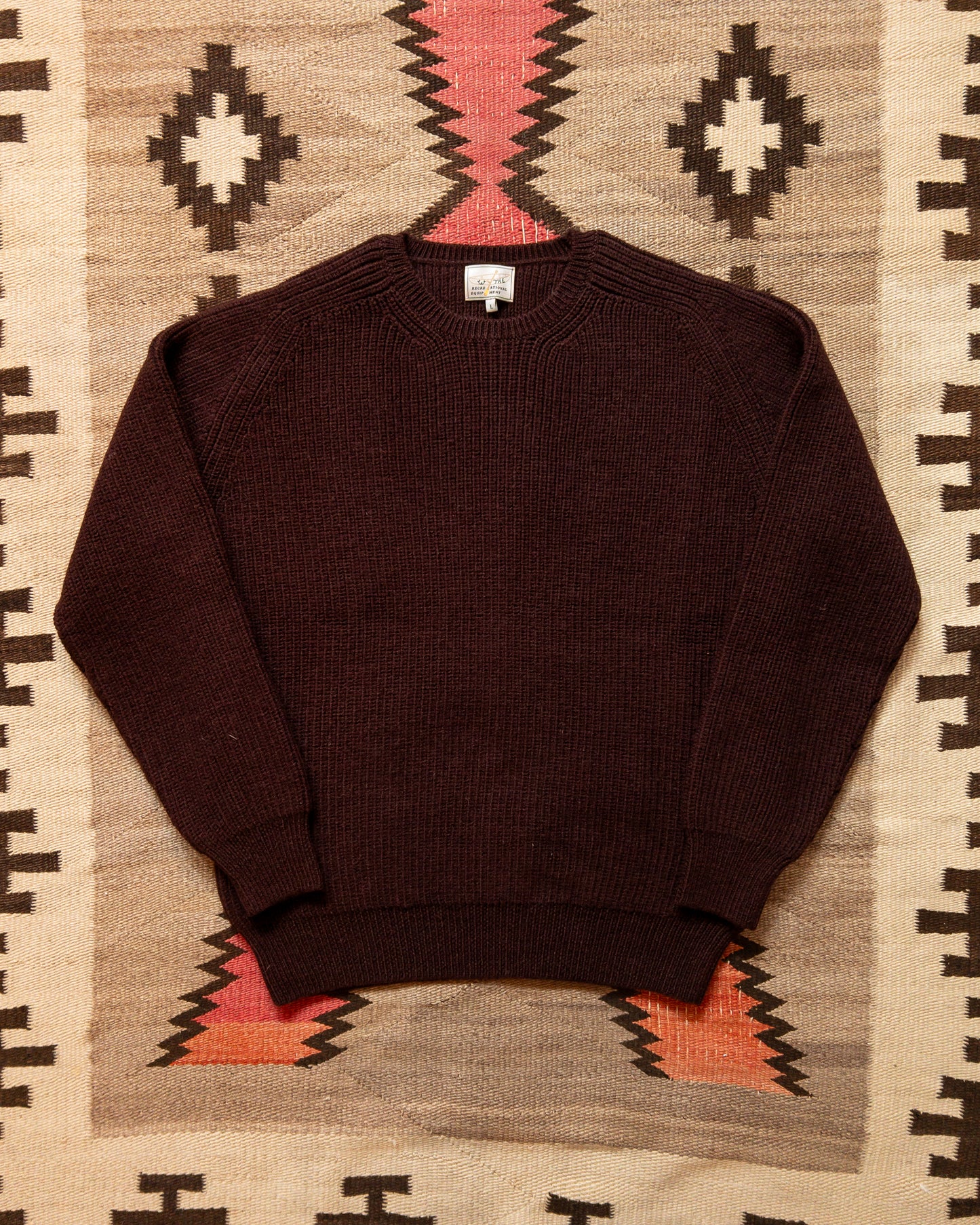 Highland Shakerknit Sweater - Brown