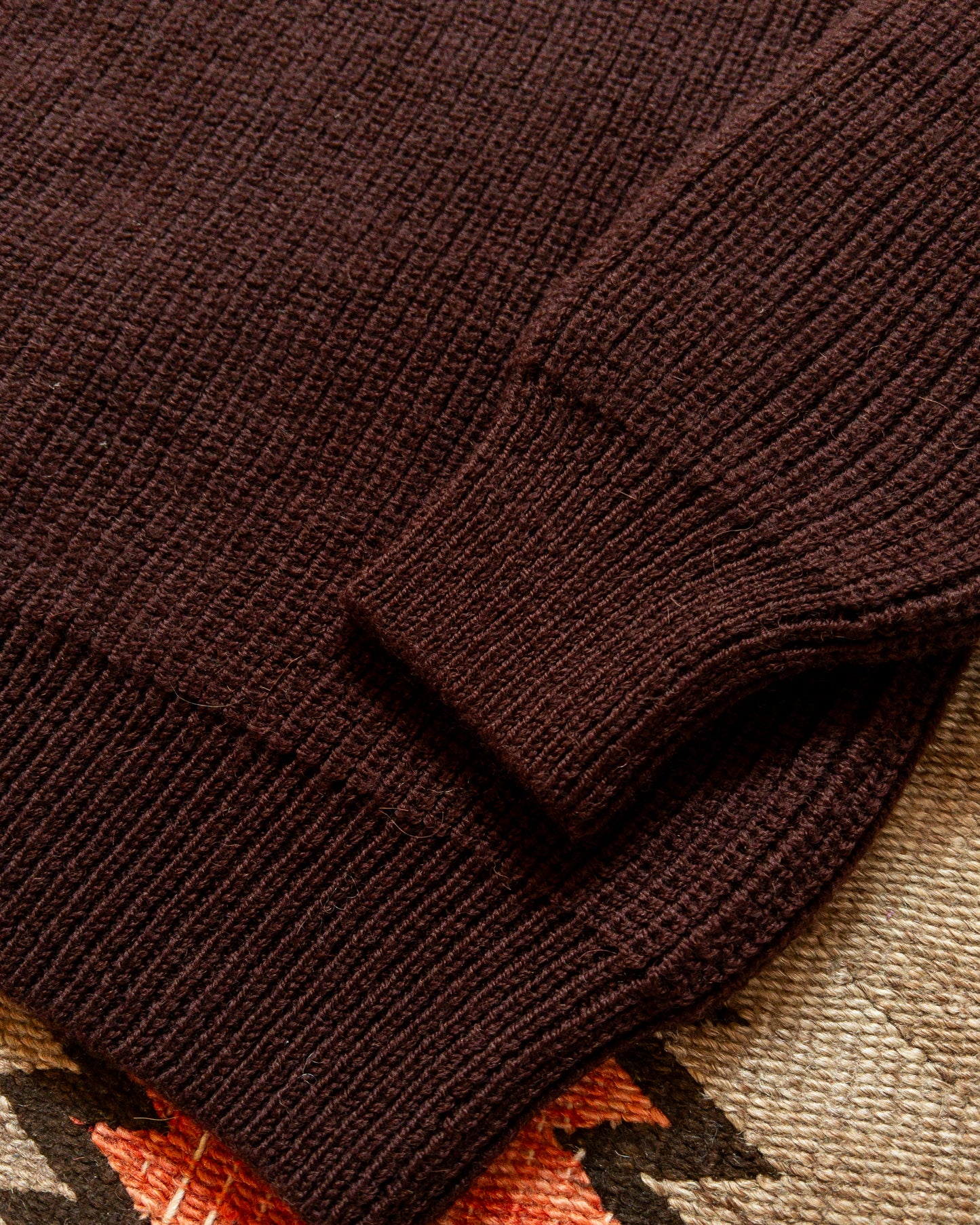 Highland Shakerknit Sweater - Brown