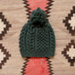 Bramble Stitch Hand-knit Beanie - Evergreen