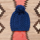 Bramble Stitch Hand-knit Beanie - Royal Blue