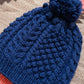 Bramble Stitch Hand-knit Beanie - Royal Blue