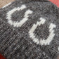 Alpaca Horseshoe Beanie - Charcoal