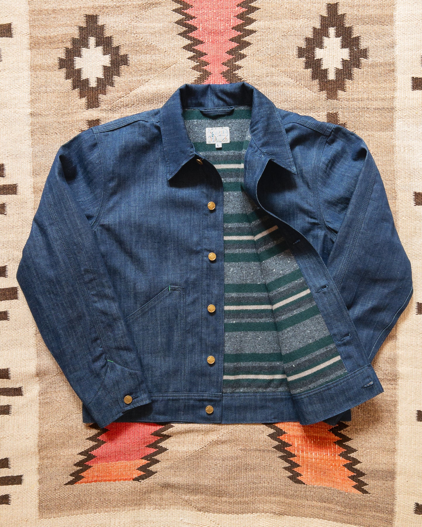 Blanket-Lined Denim Buckaroo Jacket