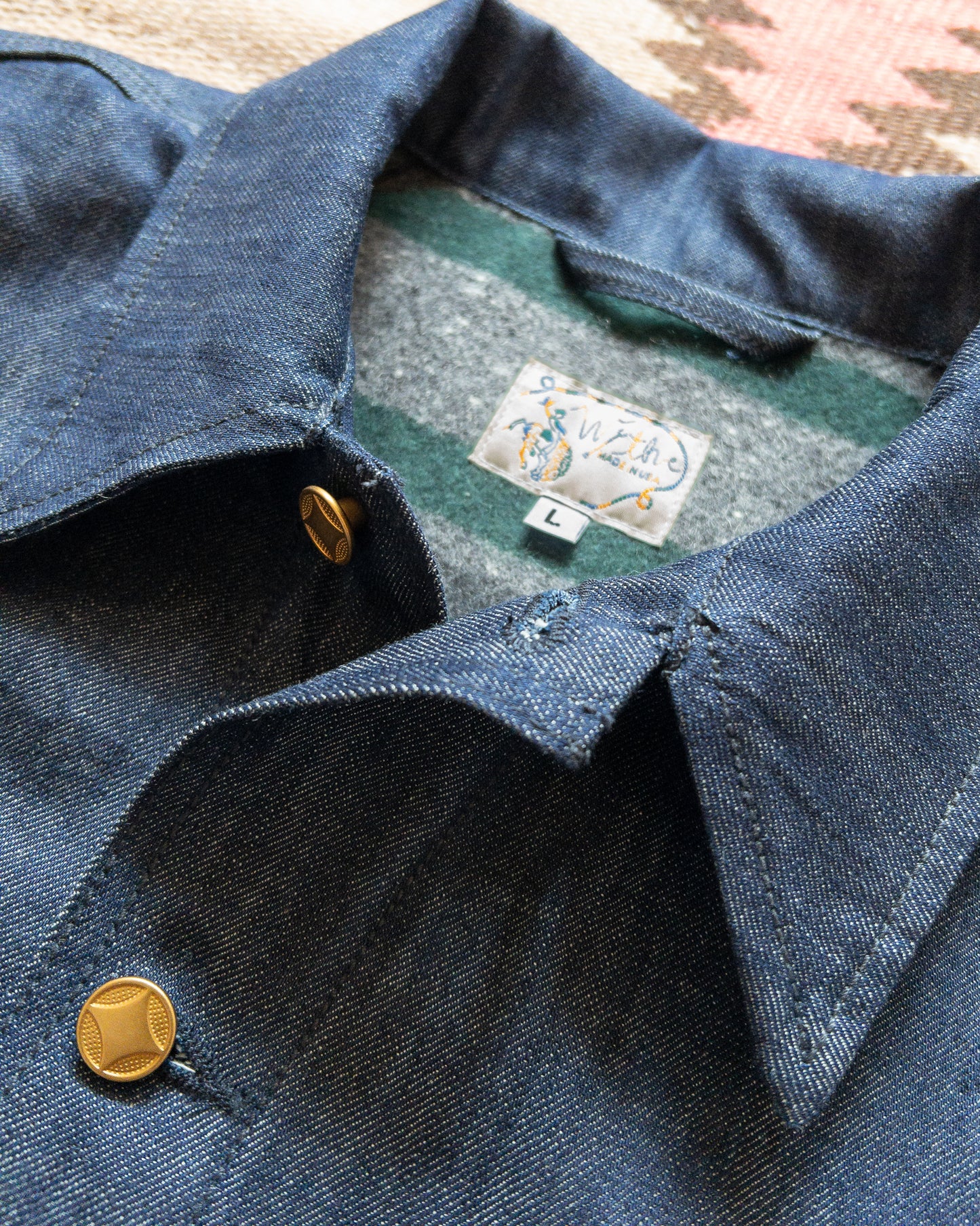 Blanket-Lined Denim Buckaroo Jacket