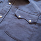 Moleskin Pearlsnap Shirt - Faded Navy