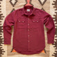 Moleskin Pearlsnap Shirt - Bordeaux