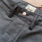 Japanese Wabash Stripe Moleskin Chinos - Charcoal Smoke