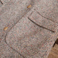 Polo Coat - Brown/Cream Herringbone