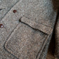 Raglan Wool Overcoat - Warm Grey Twill