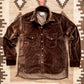 Velvet Pearlsnap Shirt - Chocolate Brown