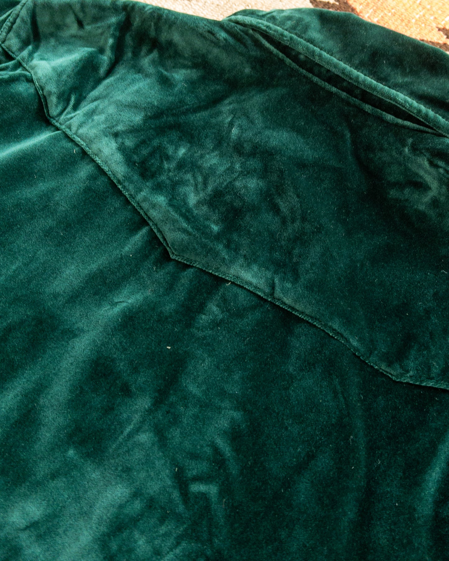 Velvet Pearlsnap Shirt - Pine Green