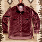 Velvet Pearlsnap Shirt - Plum