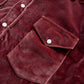 Velvet Pearlsnap Shirt - Plum